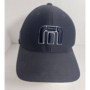 TravisMathew Mens Golf Hat Fitted Navy Blue Size L/XL Stretch B-Bahamas